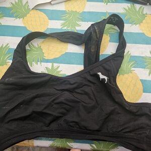 Victoria secret pink size large sports bra black.